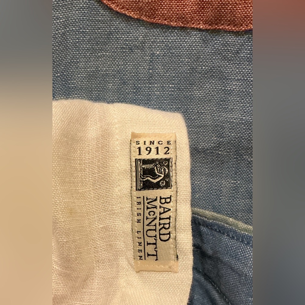 J.Crew Linen Patchwork Long Sleeve Button Down Me… - image 6